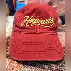 Hogwarts Harry Potter Burgundy Embroidered Baseball Cap Wizarding World